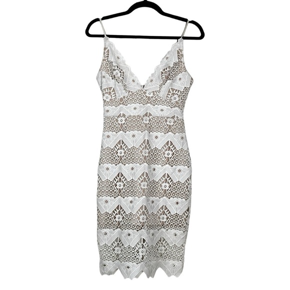 LULU’S Sway Away White Crochet Bridal Dress Sz S - Picture 2 of 6